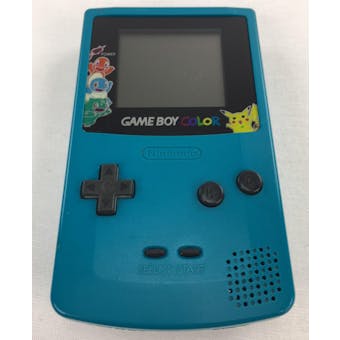 Nintendo Game Boy Color Teal Pokemon System