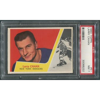 1963/64 Topps Hockey #51 Larry Cahan PSA 7 (NM)