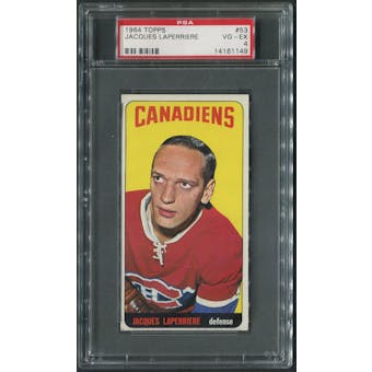 1964/65 Topps Hockey #53 Jacques Laperriere PSA 4 (VG-EX)