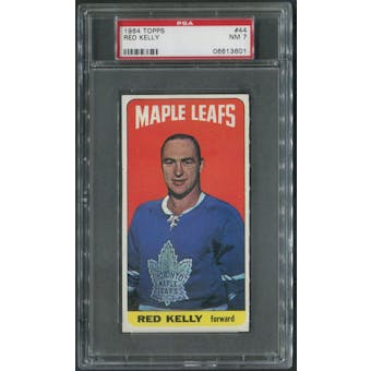 1964/65 Topps Hockey #44 Red Kelly PSA 7 (NM)