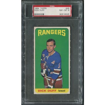 1964/65 Topps Hockey #46 Dick Duff PSA 8 (NM-MT)