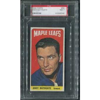 1964/65 Topps Hockey #86 Andy Bathgate PSA 7 (NM)