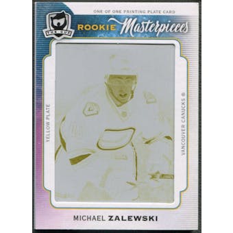 2014/15 The Cup #103 Michael Zalewski Rookie Printing Plate Upper Deck Ice Yellow #1/1