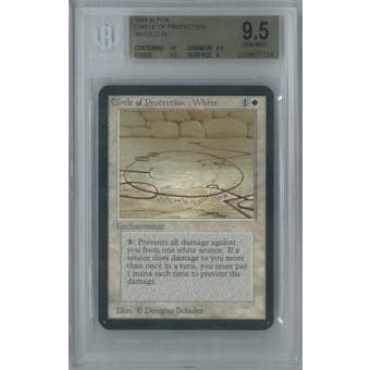 Magic the Gathering Alpha Circle of Protection: White Single BGS 9.5 (10, 9.5, 9.5, 9)