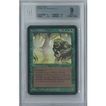 Magic the Gathering Alpha Force of Nature Single BGS 9 (9, 8.5, 9.5, 9)