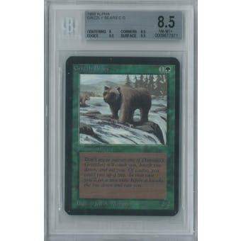 Magic the Gathering Alpha Grizzly Bears Single BGS 8.5 (8, 9.5, 9.5, 9.5)
