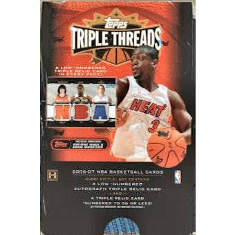 2006/07 Topps Triple Threads Basketball Hobby Box