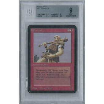 Magic the Gathering Alpha Hill Giant Single BGS 9 (8.5, 9, 9.5, 9.5)