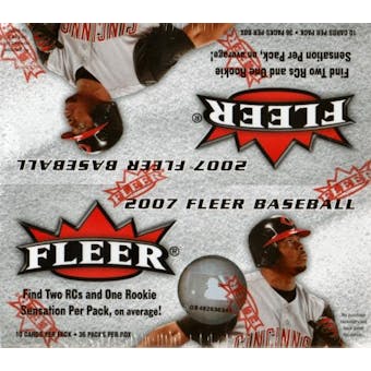 2007 Fleer Baseball 36 Pack Box