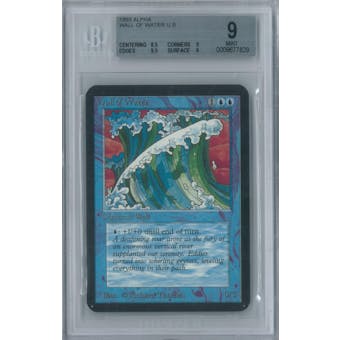 Magic the Gathering Alpha Wall of Water Single BGS 9 (8.5, 9, 9.5, 9)