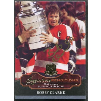 2013-14 The Cup #SRBC Bobby Clarke Signature Renditions Auto #21/35