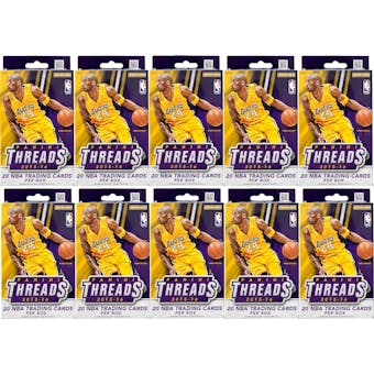2015/16 Panini Threads Basketball Retail Hanger Pack (Lot of 10)