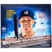 2017 Topps Chrome Baseball Hobby Jumbo Box