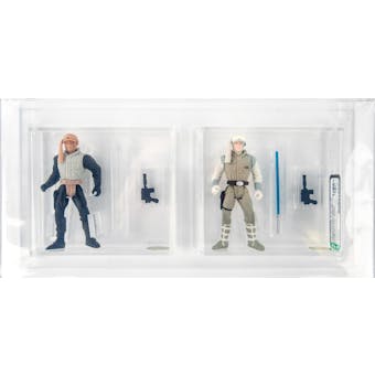 Star Wars POTF2 Luke Skywalker Hoth First Shot Production Figure AFA Custom Set