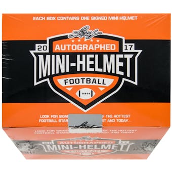 2017 Leaf Autographed Mini-Helmet Football Hobby Box