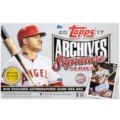 2017 Topps Archives Signature Series Baseball Hobby Box