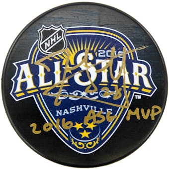 John Scott Autographed All Star Hockey Puck