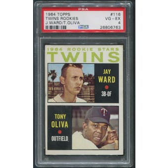 1964 Topps Baseball #116 Tony Oliva Rookie PSA 4 (VG-EX)