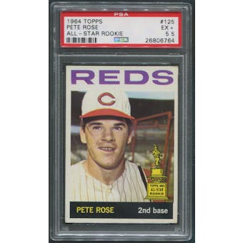 1964 Topps Baseball #125 Pete Rose PSA 5.5 (EX+)