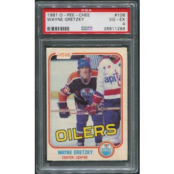 1981/82 O-Pee-Chee Hockey #106 Wayne Gretzky PSA 4 (VG-EX)
