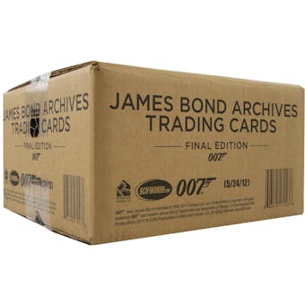 James Bond Archives The Final Edition Trading Cards 12-Box Case  (Rittenhouse 2017)