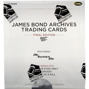 James Bond Archives The Final Edition Trading Cards Box (Rittenhouse 2017)