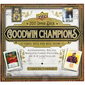 2017 Upper Deck Goodwin Champions Hobby Box