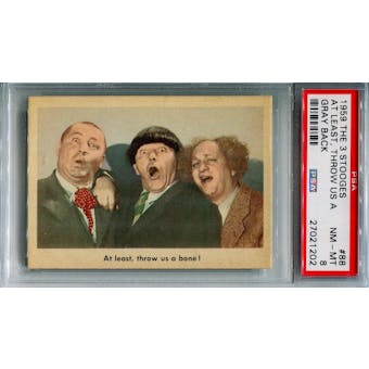1959 The 3 Stooges At Least Throw Us A Bone #88 Gray Back PSA 8 *27021202*