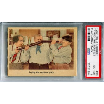 1959 The 3 Stooges Trying The Squeeze Play #96 Gray Back PSA 6 *27021204*