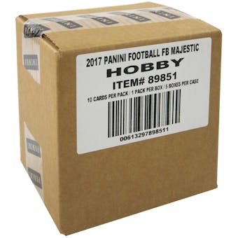 2017 Panini Majestic Football Hobby 5-Box Case