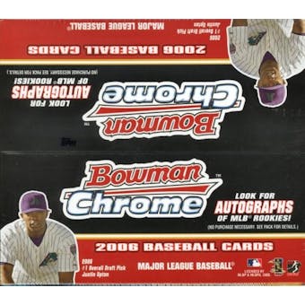 2006 Bowman Chrome Baseball 24 Pack Box
