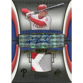 2004 SP Game Used Patch Significant Numbers Autograph #PB Pat Burrell 22/50