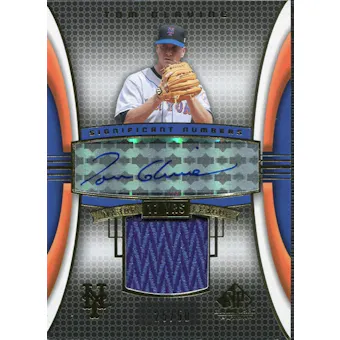 2004 SP Game Used Patch Significant Numbers Autograph #TG Tom Glavine 25/50