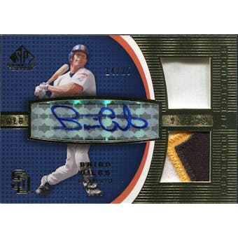 2004 SP Game Used Patch Significant Numbers Autograph Dual #BG Brian Giles 14/25