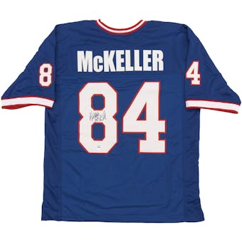Keith McKeller Autographed Buffalo Bills Blue Football Jersey