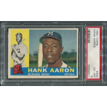 1960 Topps Baseball #300 Hank Aaron PSA 6 (EX-MT)