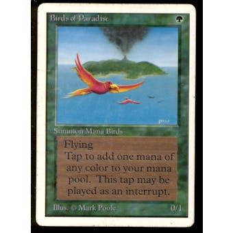 Magic the Gathering Unlimited Birds of Paradise HEAVILY PLAYED (HP)