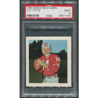 1964 Wheaties Stamps Football #68 Y.A. Tittle PSA 9 (MINT)