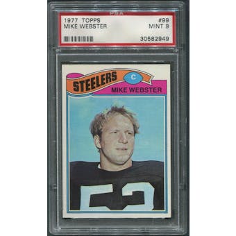 1977 Topps Football #99 Mike Webster Rookie PSA 9 (MINT)