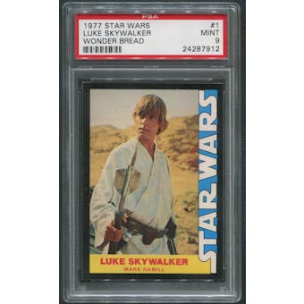 1977 Star Wars Wonder Bread #1 Luke Skywalker PSA 9 (MINT)