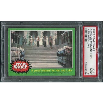 1977 Star Wars #211 A Proud Moment For Han And Luke PSA 9 (MINT)