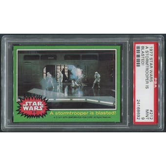 1977 Star Wars #212 A Stormtrooper Is Blasted! PSA 9 (MINT)