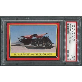 1983 Star Wars Return Of The Jedi #38 The Sail Barge And The Desert Skiff PSA 9 (MINT)
