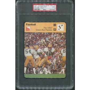 1977-79 Sportscaster Italy Football #07-15 The 1967 Green Bay Packers PSA 9 (MINT)