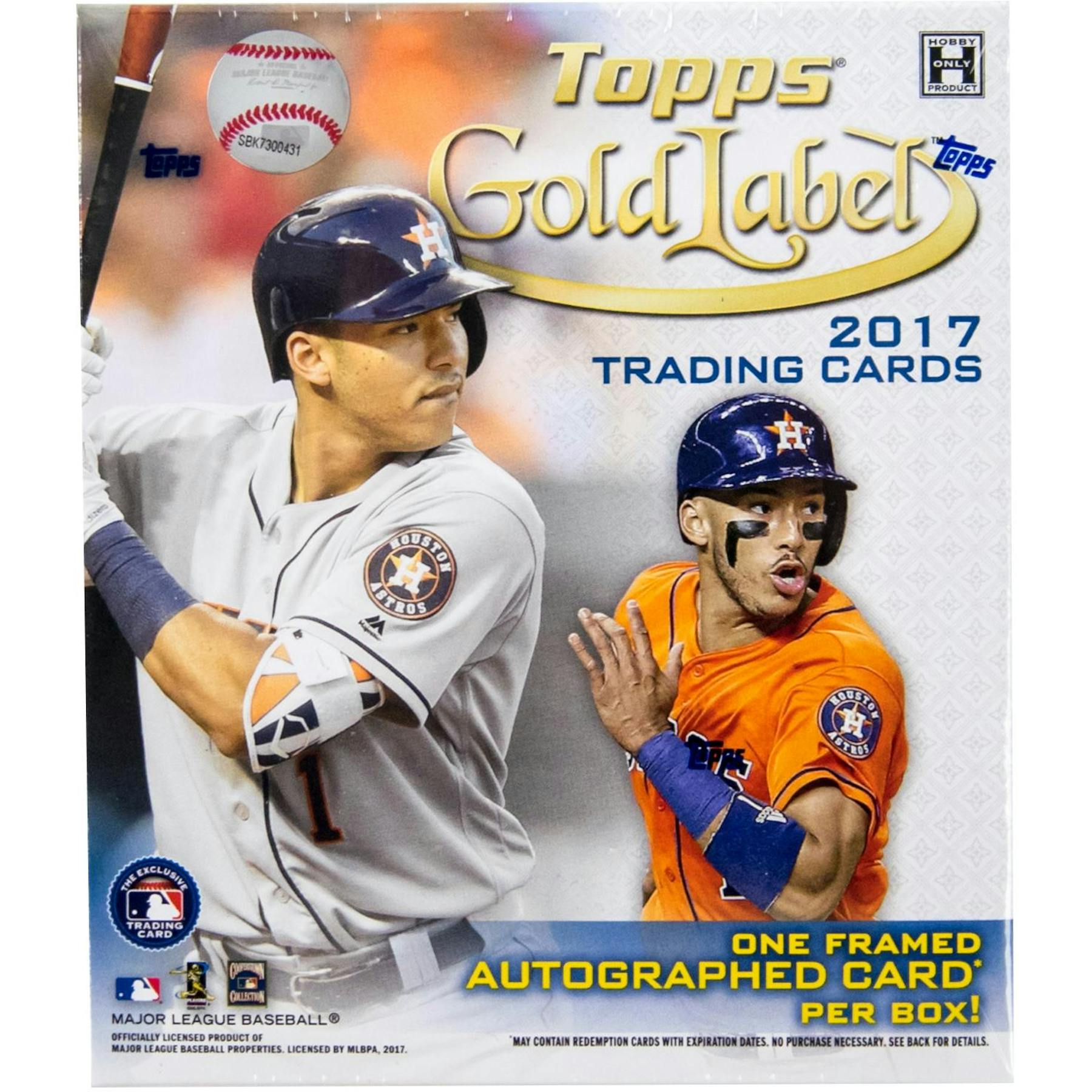 2017 Topps Gold Label Baseball Hobby Box Da Card World