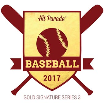 2017 Hit Parade Baseball Gold Sigs Series 3 10 Box Case- 2017 National DACW Live 10 Spot Random Card Break