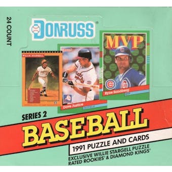 1991 Donruss Series 2 Baseball Cello Box