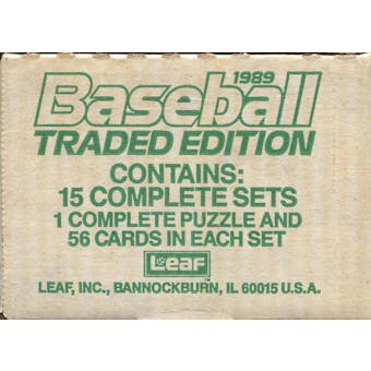 1989 Donruss Traded Baseball Factory 15-Set Case