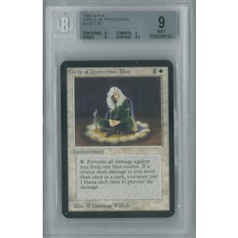 Magic the Gathering Alpha Single Circle of Protection: Blue BGS 9 (9, 9, 9, 8.5)