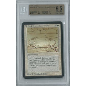 Magic the Gathering Alpha Single Circle of Protection: White BGS 9.5 (9, 10, 9.5, 10)